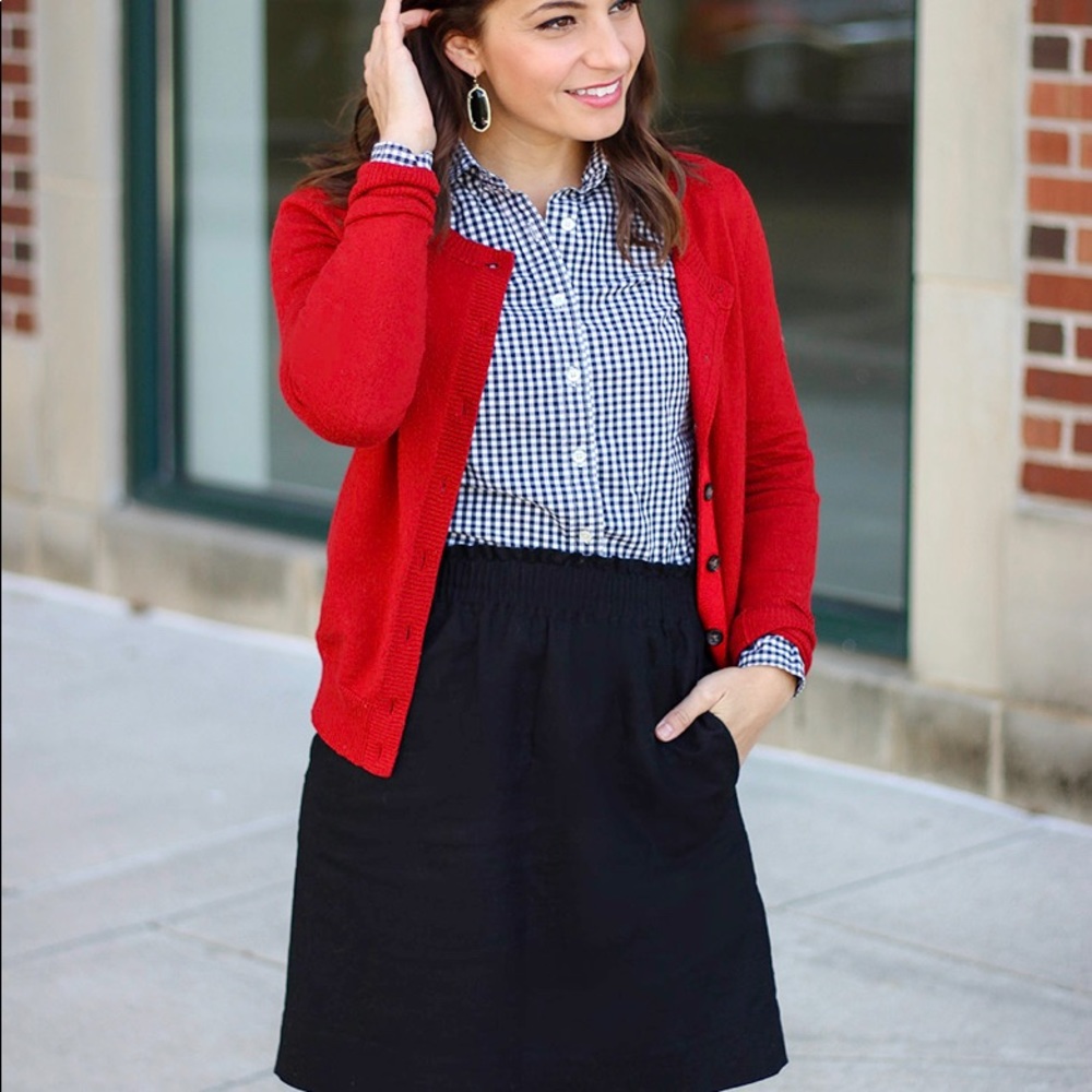 JCrew Black sidewalk skirt size 6